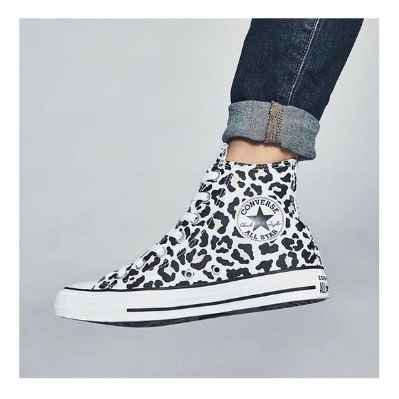 converse animal print high tops